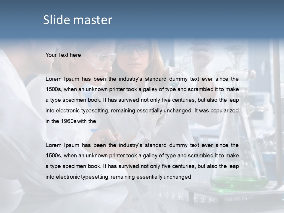 Scientist Medicine Three PowerPoint Template