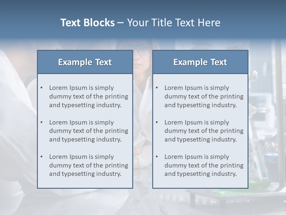 Scientist Medicine Three PowerPoint Template