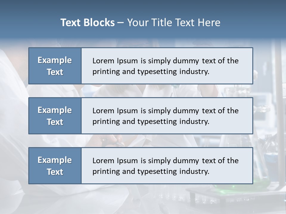Scientist Medicine Three PowerPoint Template