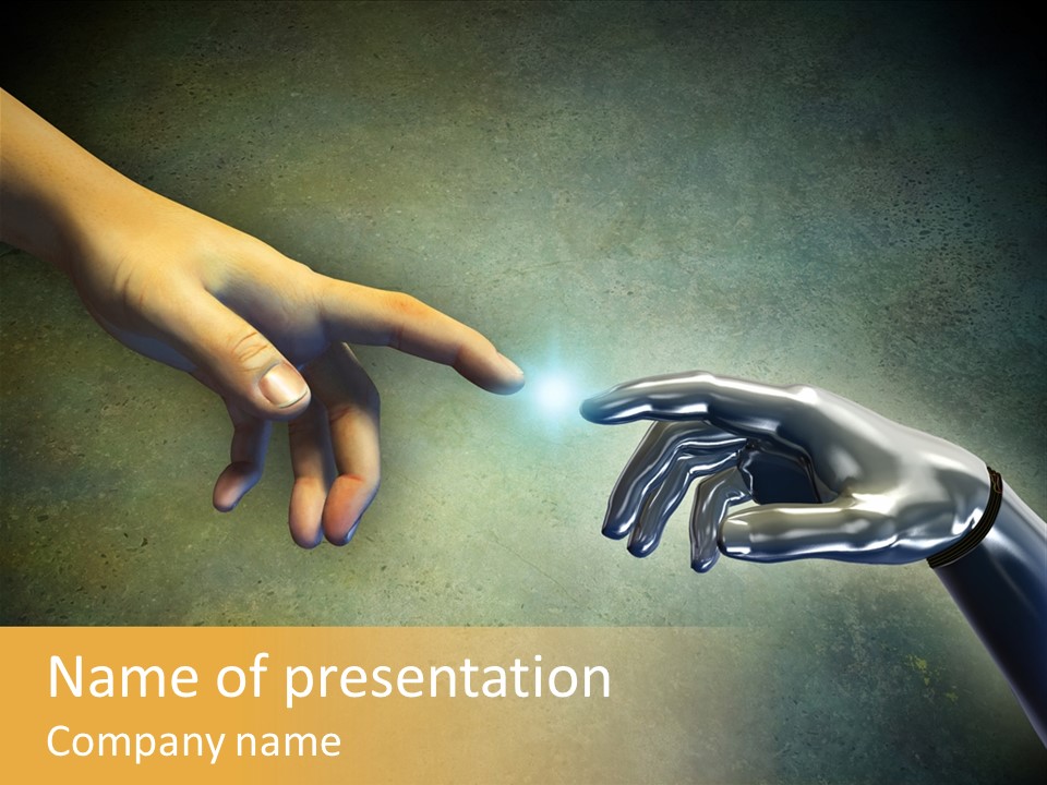 Robot Texture Skin PowerPoint Template