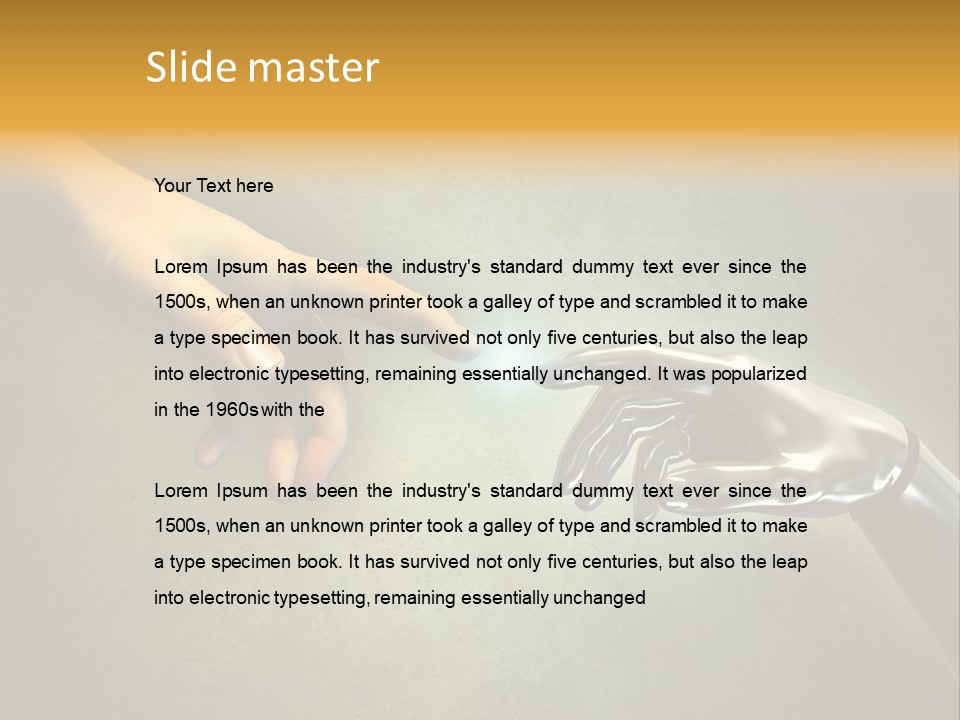 Robot Texture Skin PowerPoint Template