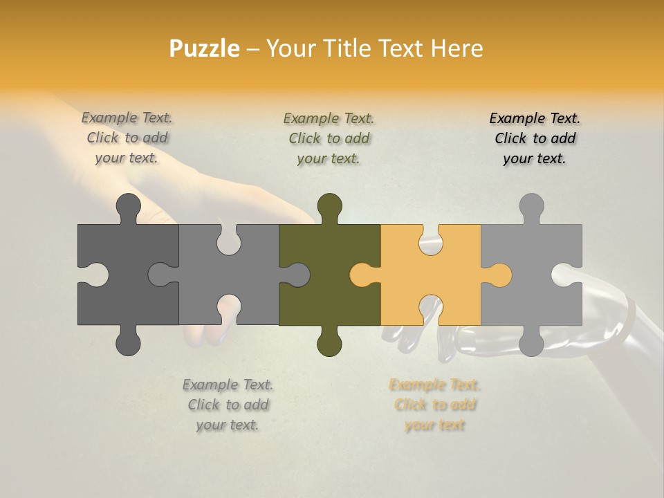 Robot Texture Skin PowerPoint Template