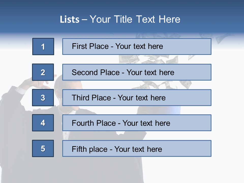 Male Power Confident PowerPoint Template