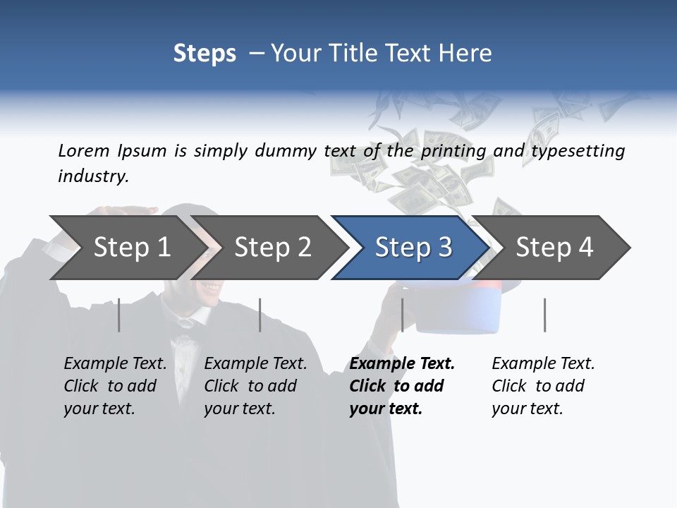 Male Power Confident PowerPoint Template