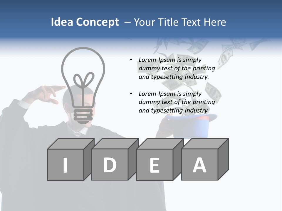 Male Power Confident PowerPoint Template