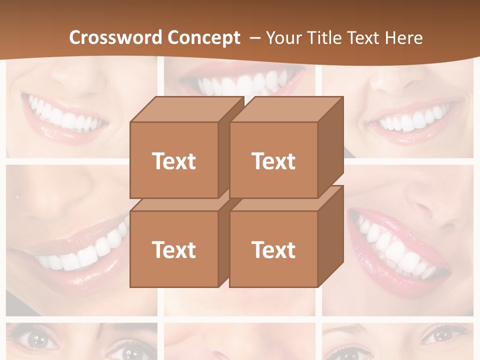 Background Mouth Female PowerPoint Template