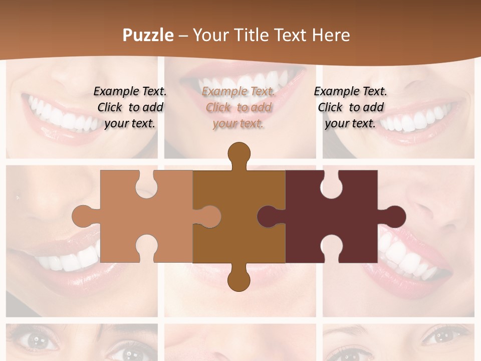 Background Mouth Female PowerPoint Template