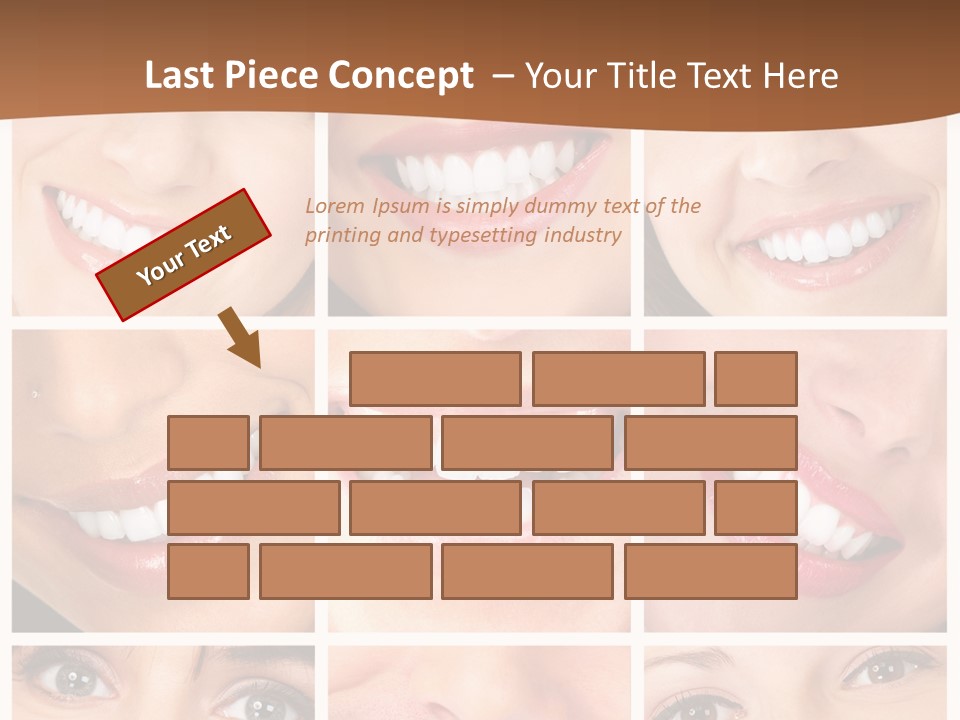 Background Mouth Female PowerPoint Template