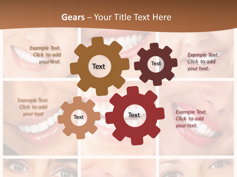 Background Mouth Female PowerPoint Template