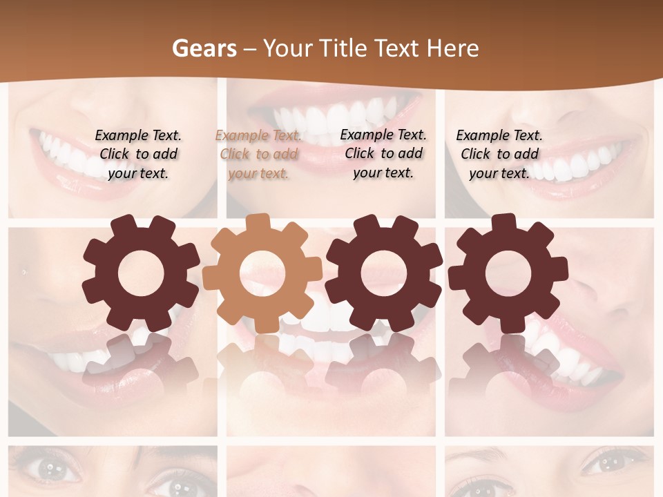 Background Mouth Female PowerPoint Template