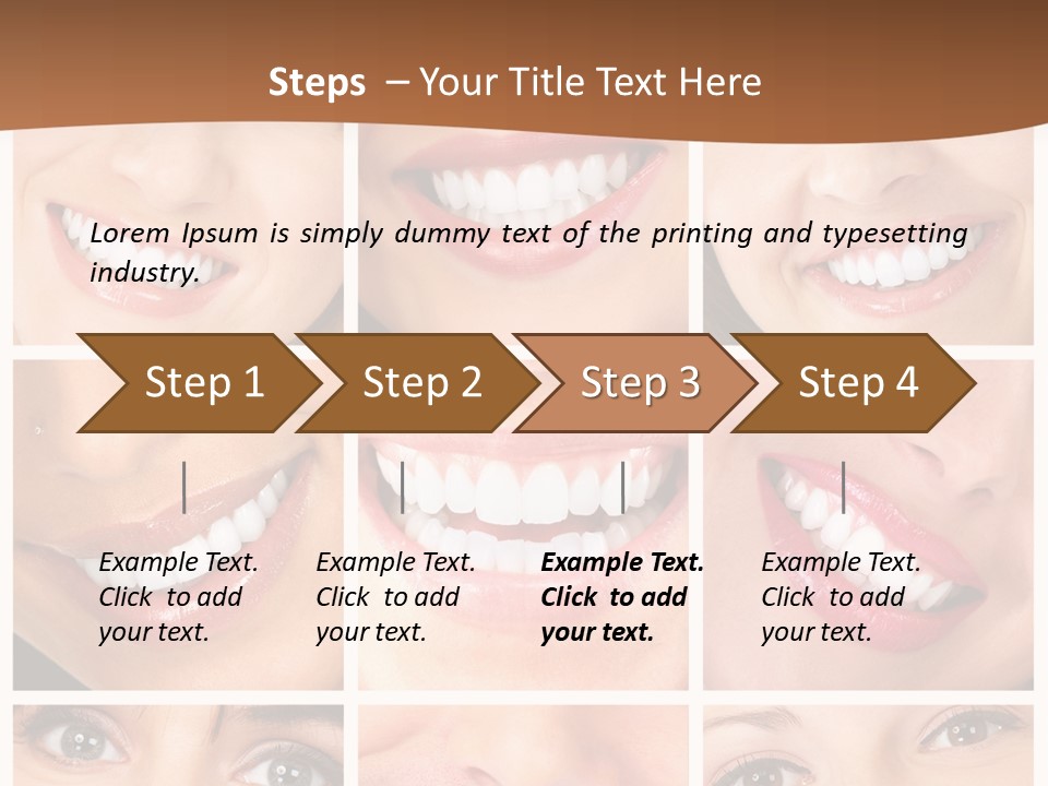 Background Mouth Female PowerPoint Template