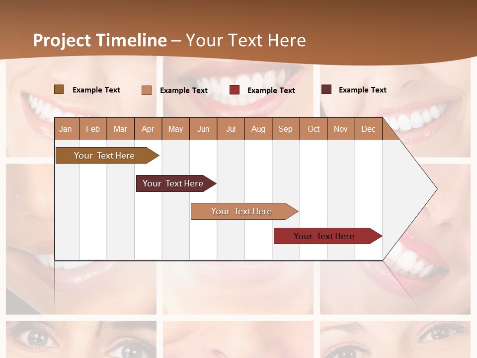 Background Mouth Female PowerPoint Template