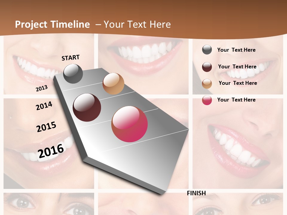 Background Mouth Female PowerPoint Template