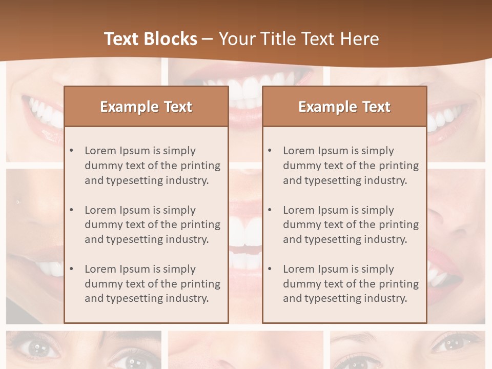 Background Mouth Female PowerPoint Template