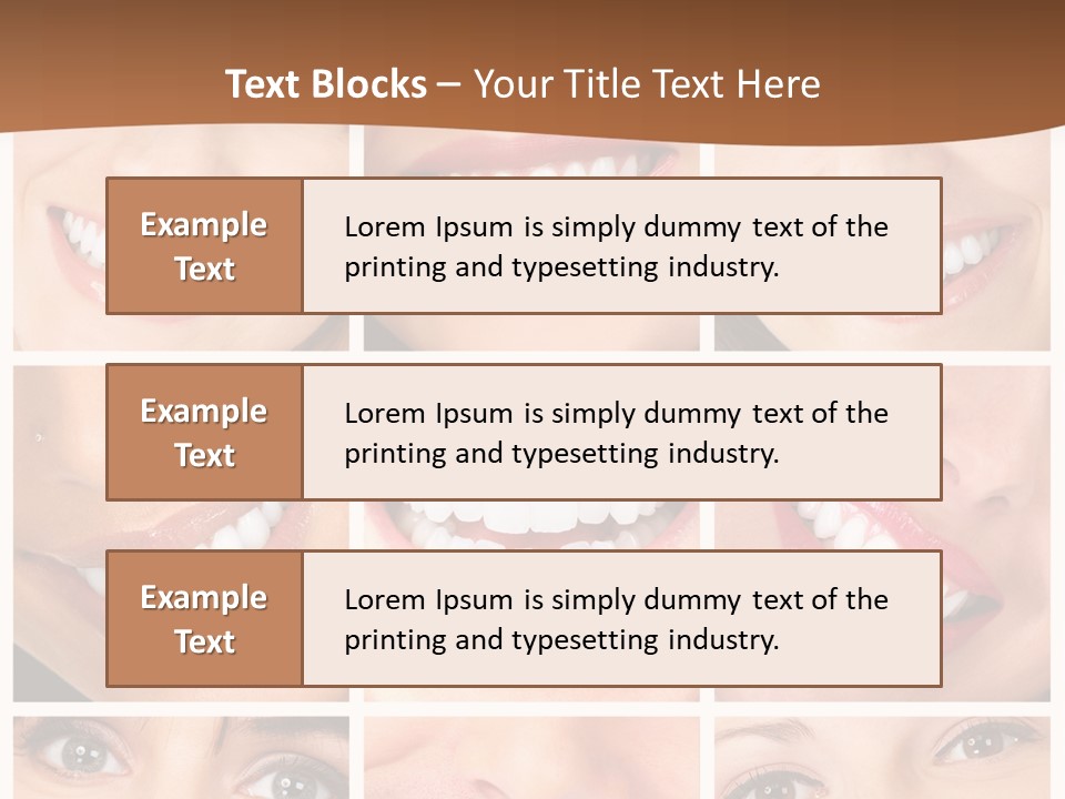 Background Mouth Female PowerPoint Template