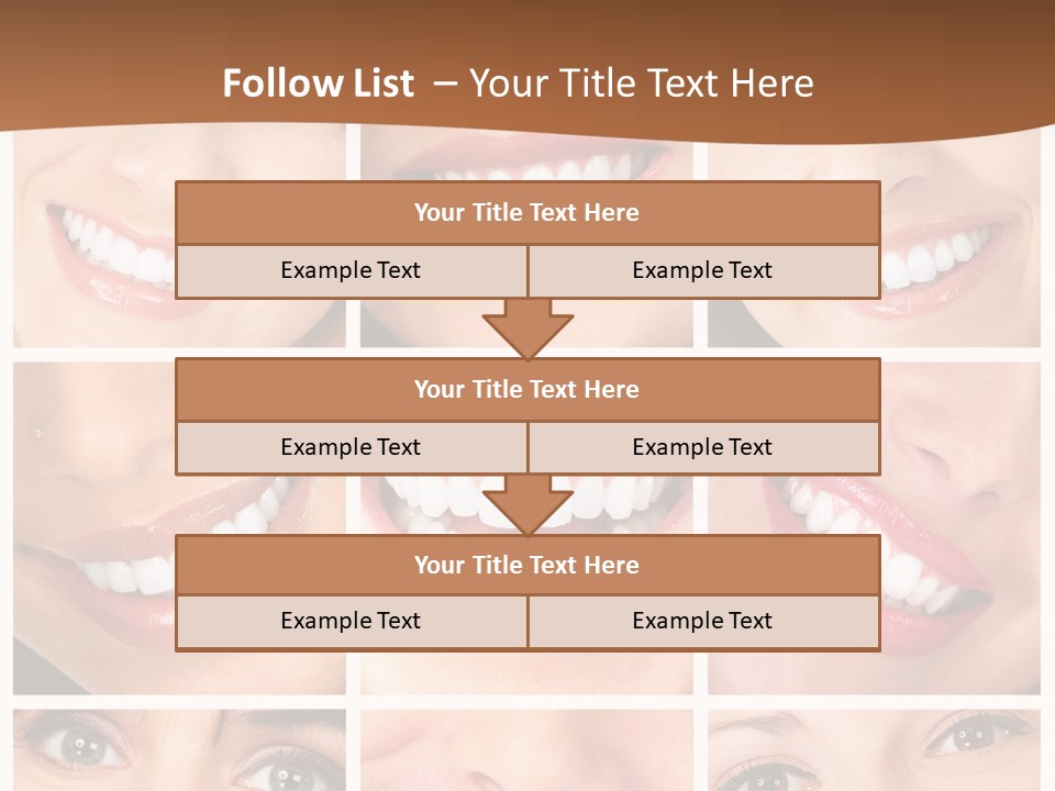Background Mouth Female PowerPoint Template