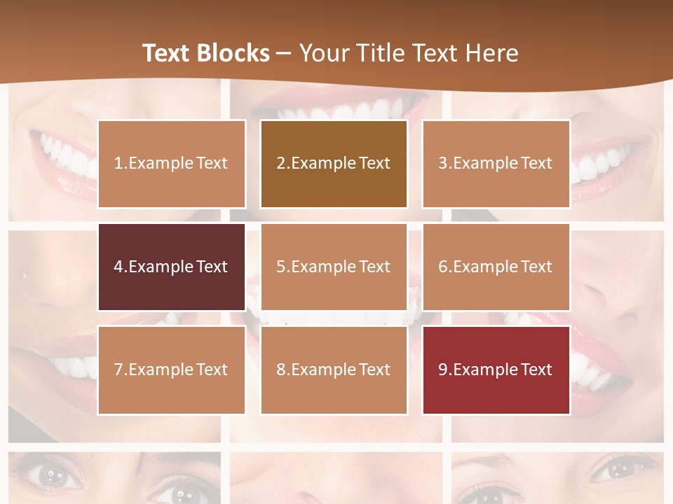 Background Mouth Female PowerPoint Template