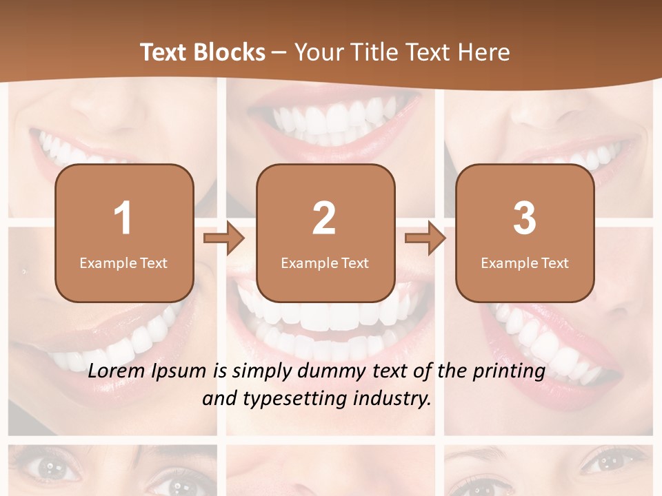 Background Mouth Female PowerPoint Template