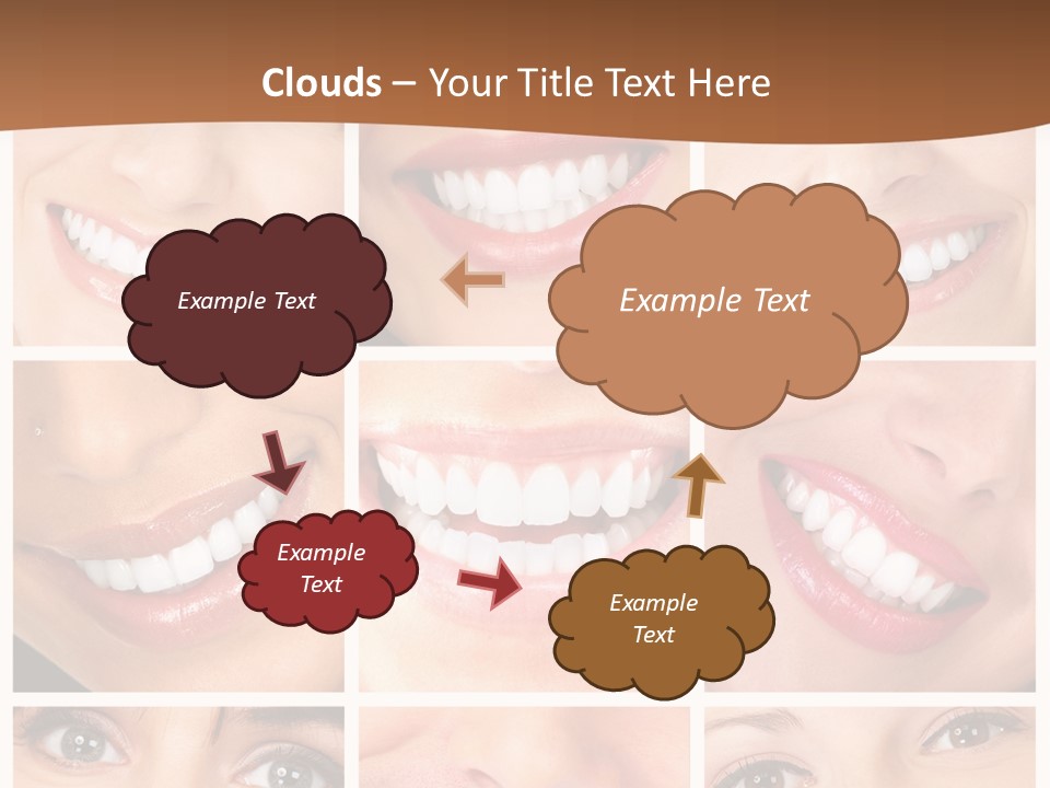 Background Mouth Female PowerPoint Template