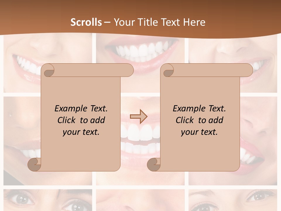 Background Mouth Female PowerPoint Template