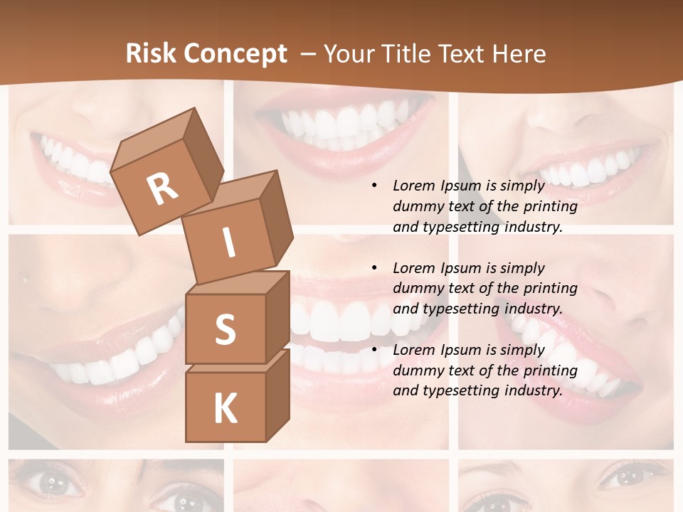 Background Mouth Female PowerPoint Template