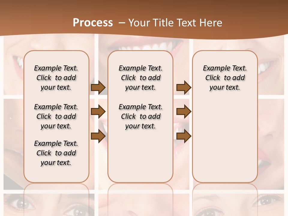 Background Mouth Female PowerPoint Template
