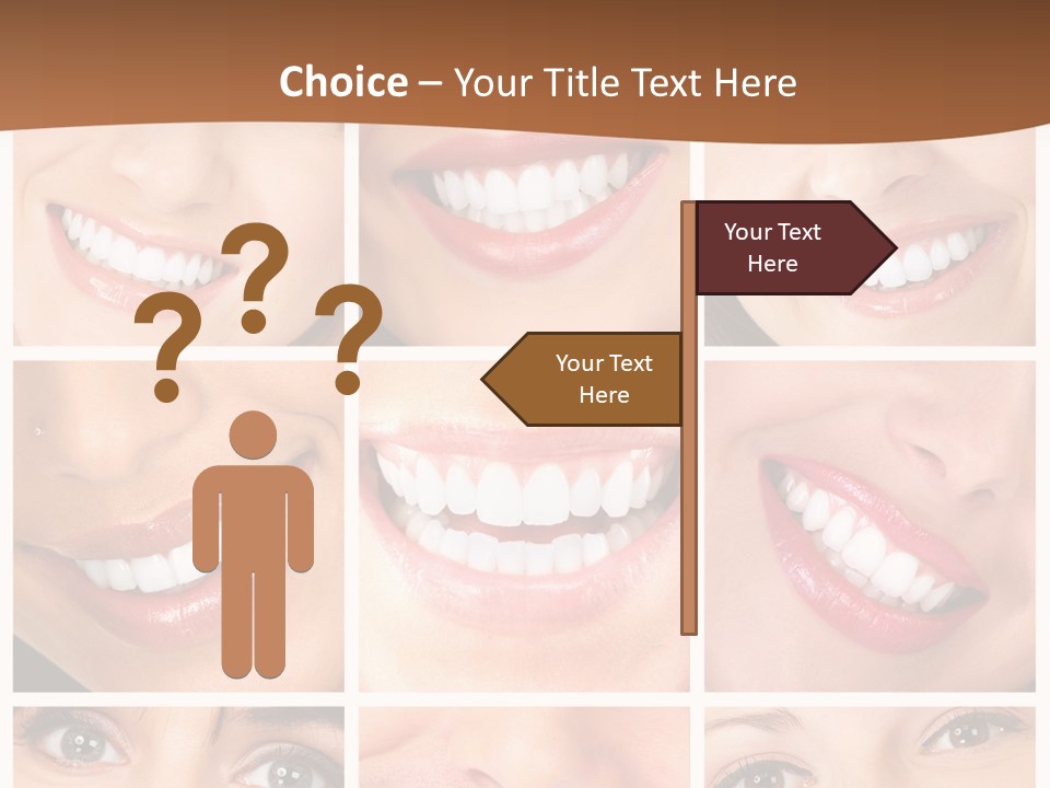 Background Mouth Female PowerPoint Template