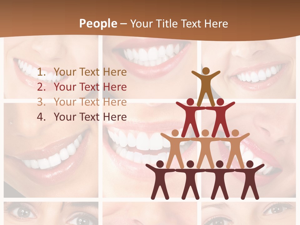 Background Mouth Female PowerPoint Template
