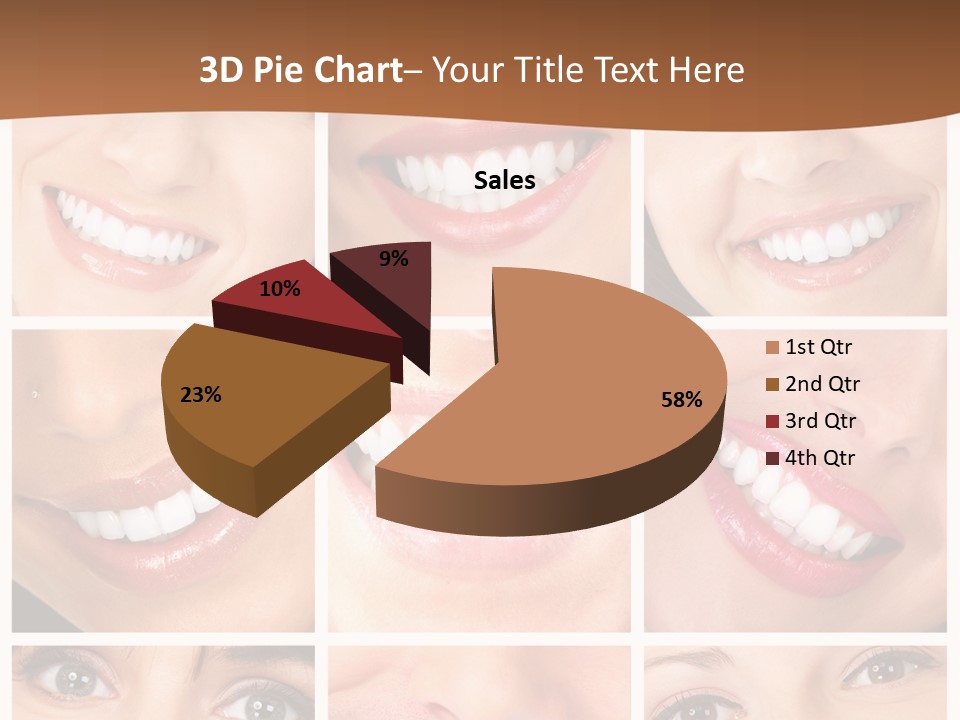 Background Mouth Female PowerPoint Template
