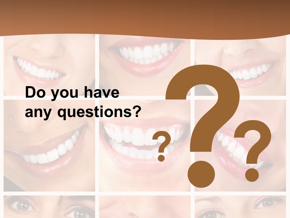 Background Mouth Female PowerPoint Template