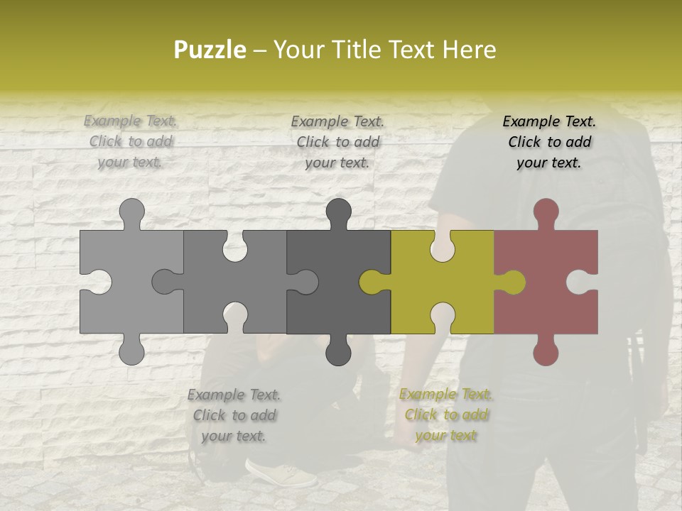 Casual Standing Confrontation PowerPoint Template