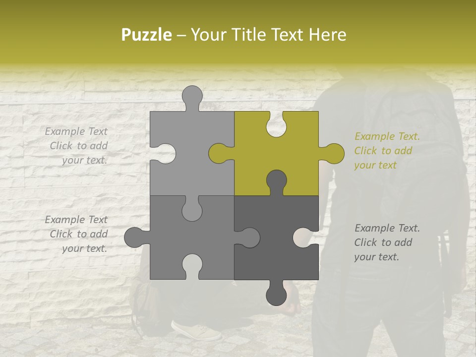 Casual Standing Confrontation PowerPoint Template