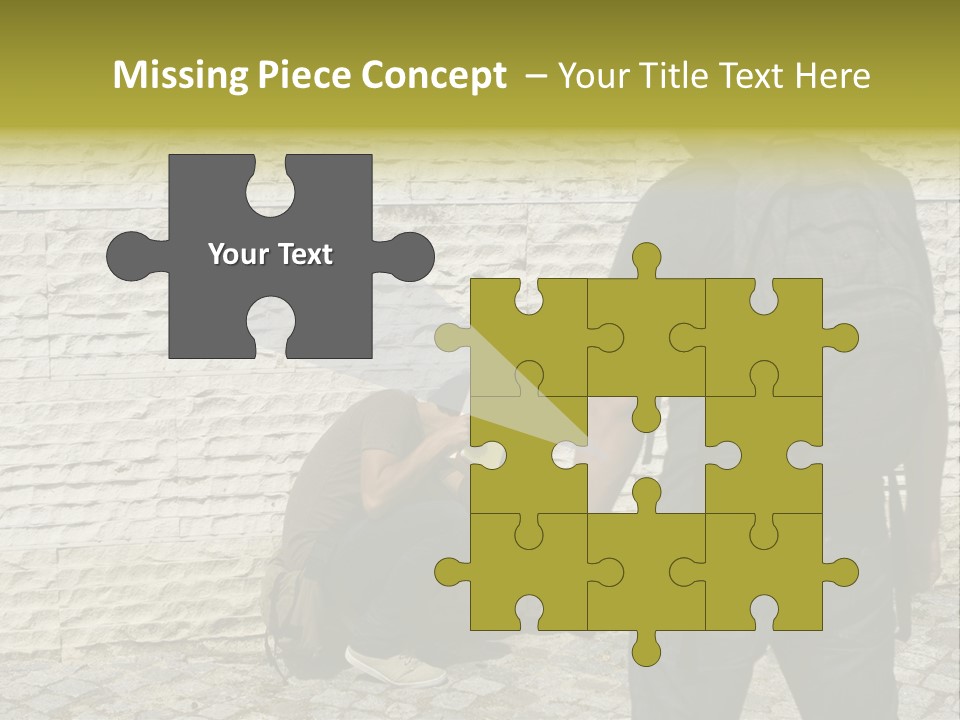 Casual Standing Confrontation PowerPoint Template