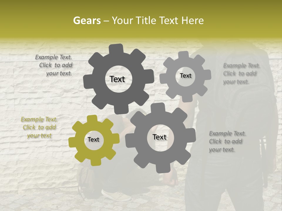 Casual Standing Confrontation PowerPoint Template