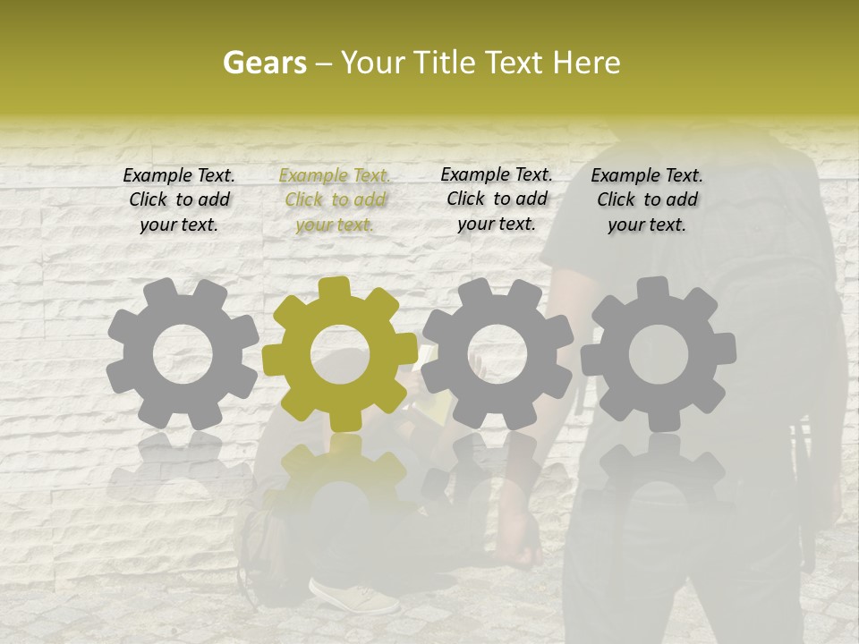 Casual Standing Confrontation PowerPoint Template