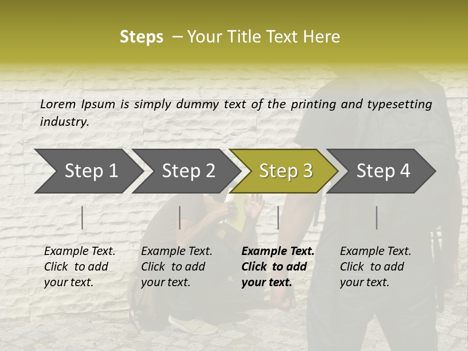 Casual Standing Confrontation PowerPoint Template