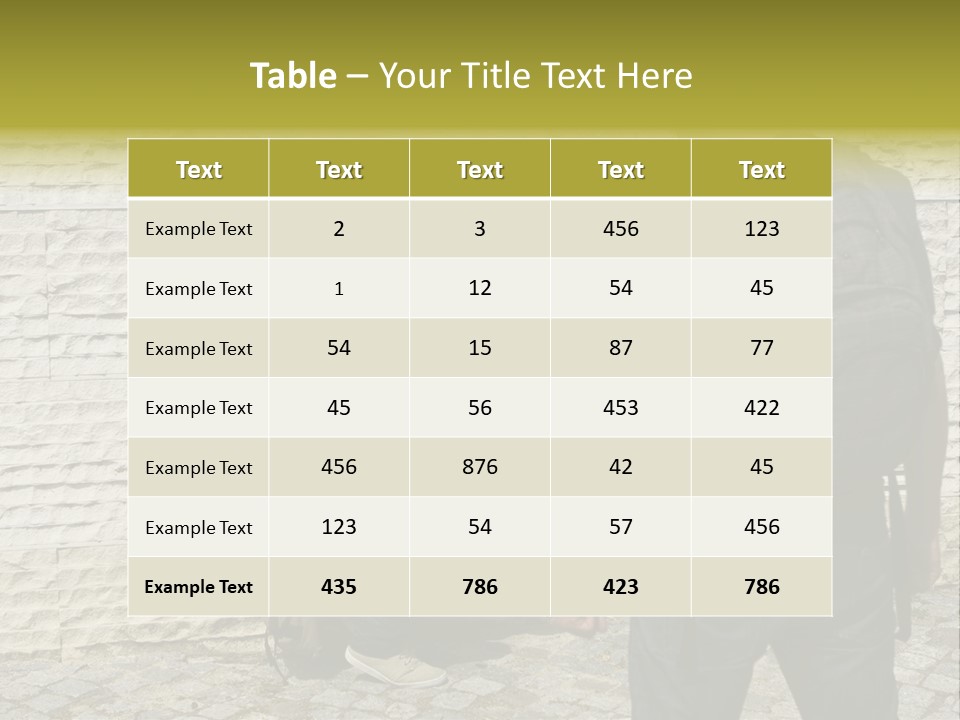 Casual Standing Confrontation PowerPoint Template