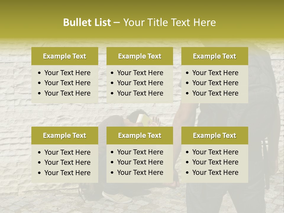Casual Standing Confrontation PowerPoint Template