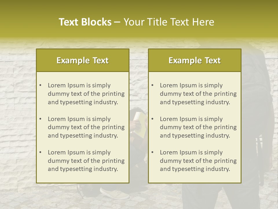 Casual Standing Confrontation PowerPoint Template