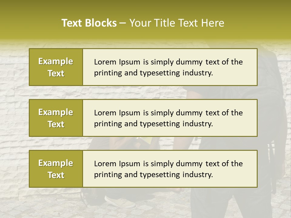 Casual Standing Confrontation PowerPoint Template