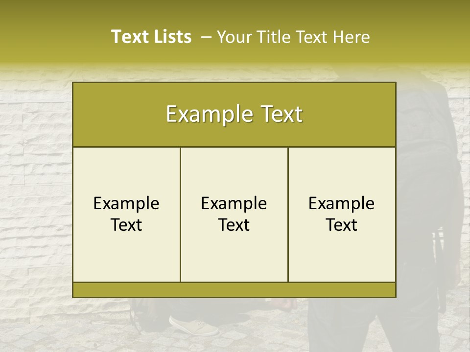 Casual Standing Confrontation PowerPoint Template