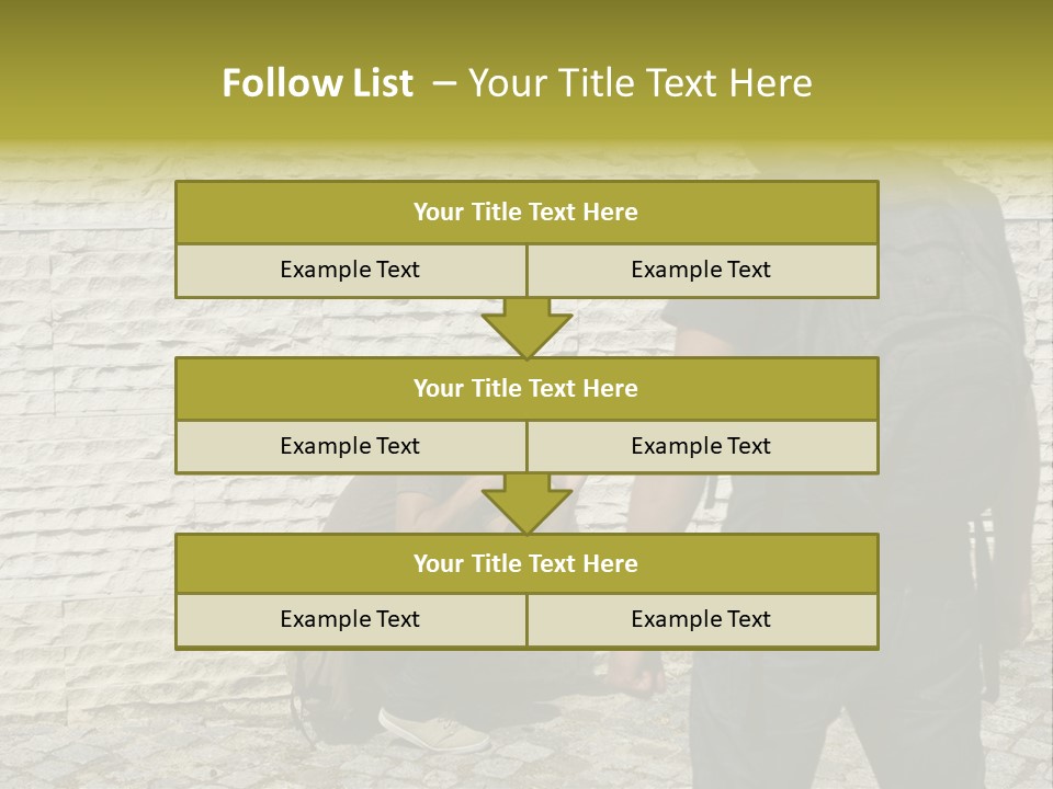 Casual Standing Confrontation PowerPoint Template