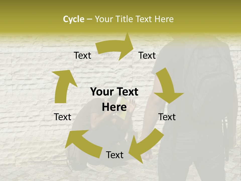 Casual Standing Confrontation PowerPoint Template