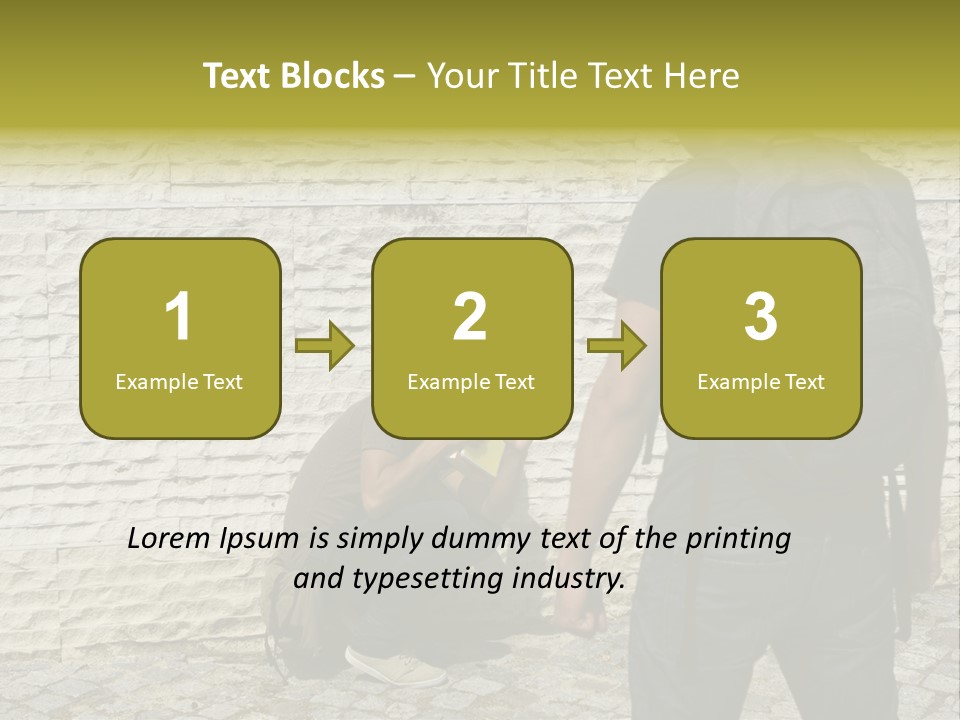 Casual Standing Confrontation PowerPoint Template