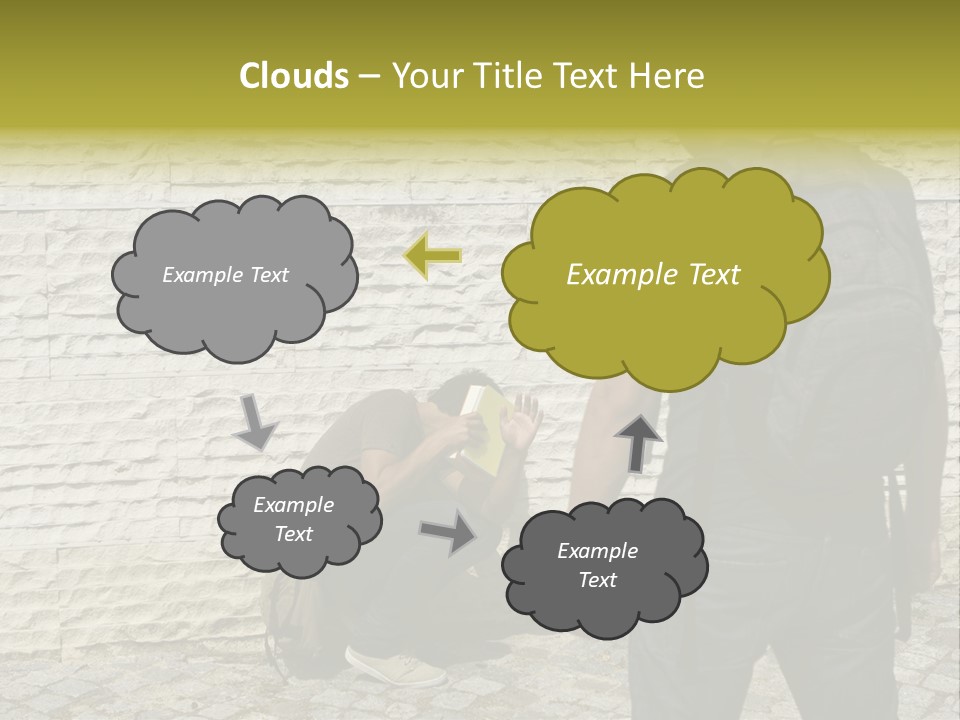 Casual Standing Confrontation PowerPoint Template