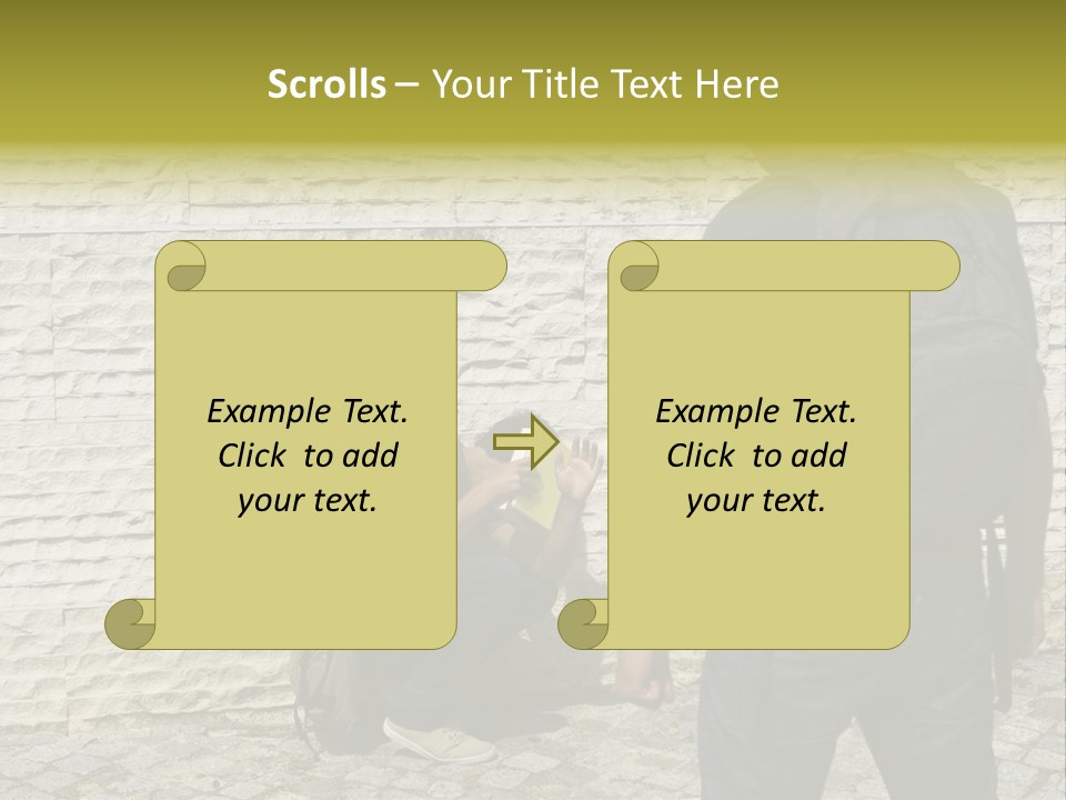 Casual Standing Confrontation PowerPoint Template