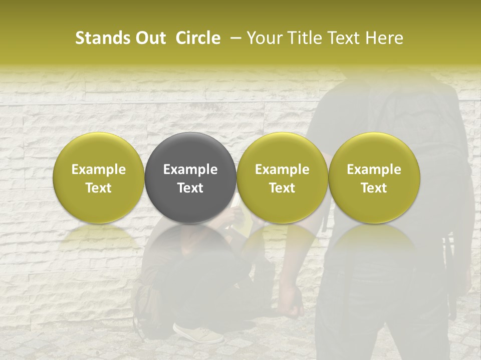 Casual Standing Confrontation PowerPoint Template