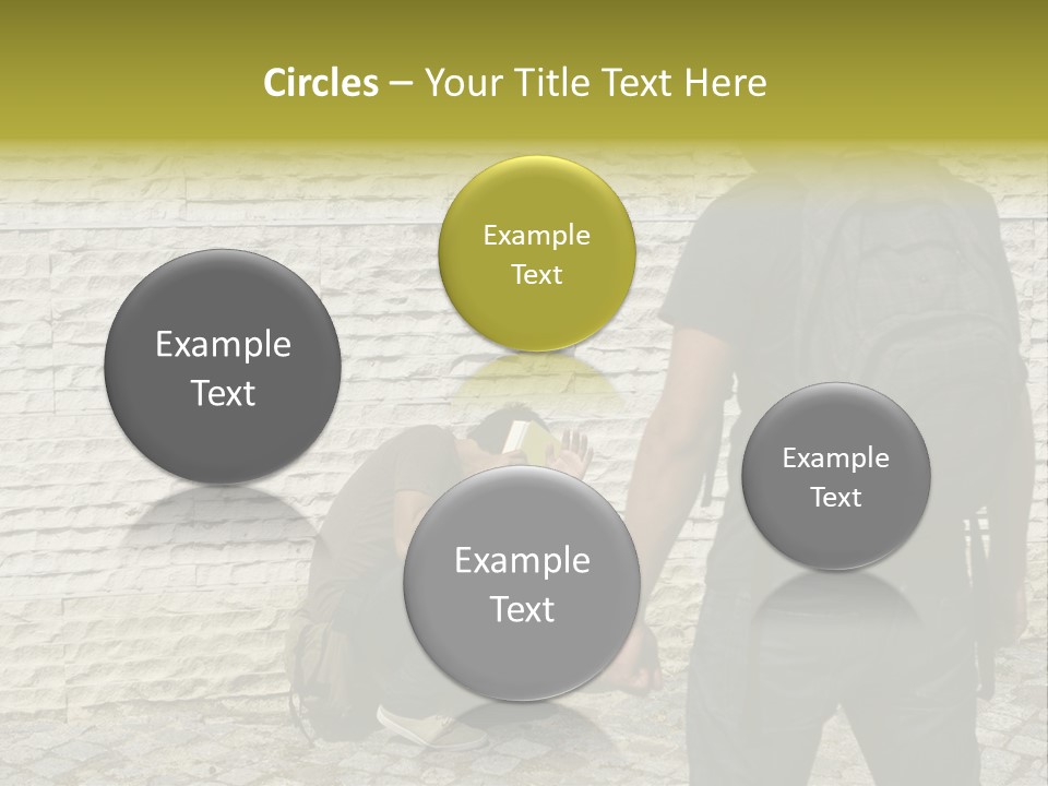Casual Standing Confrontation PowerPoint Template