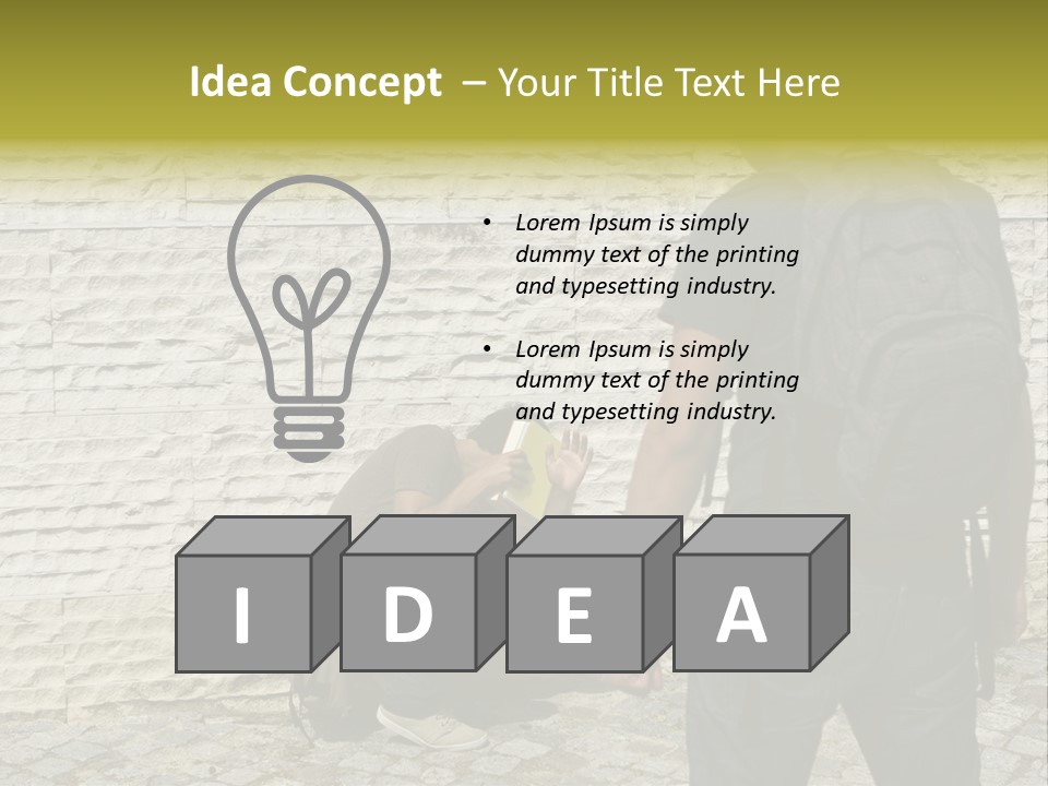 Casual Standing Confrontation PowerPoint Template