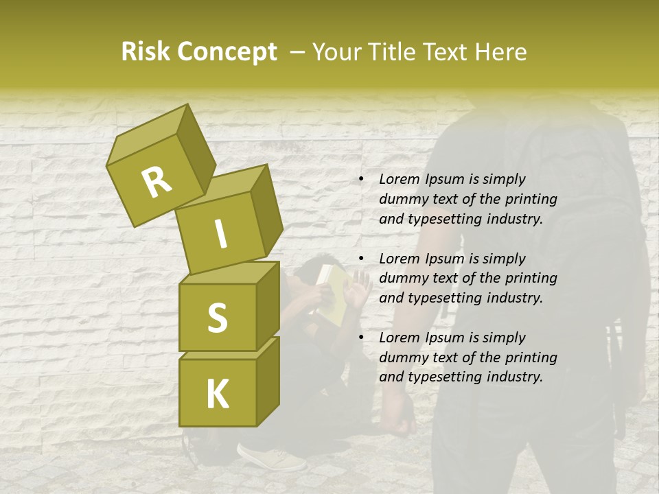 Casual Standing Confrontation PowerPoint Template